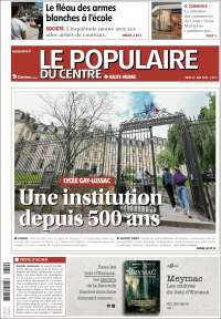 Portada de Le Populaire du Centre (Francia)