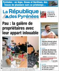 Portada de La République des Pyrénées (Francia)