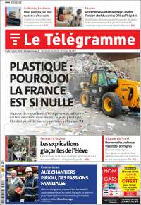 Portada de Télégramme (Francia)