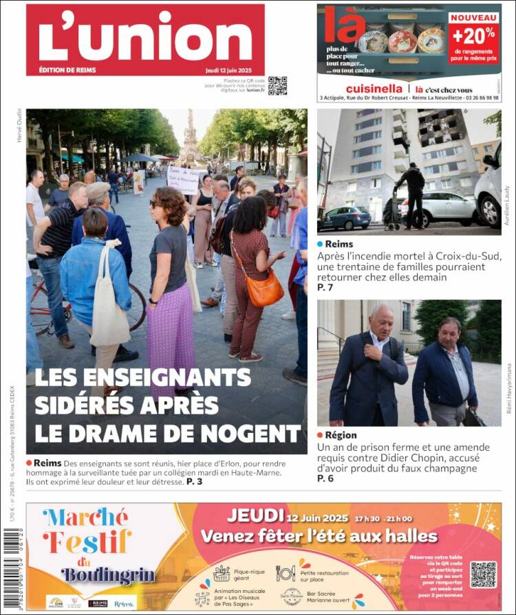 Portada de L'Union (Francia)