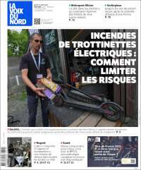 Portada de La Voix du Nord (Francia)