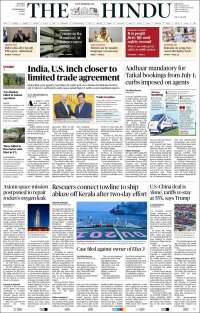 Portada de The Hindu (India)
