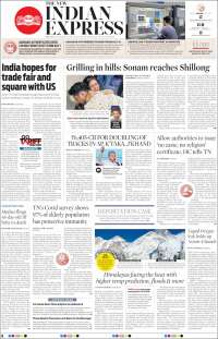 Portada de New Indian Express (India)