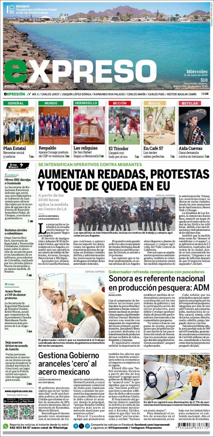 Portada de Expreso (México)