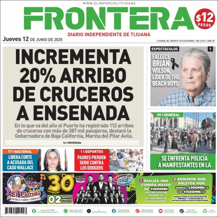 Portada de Frontera (México)
