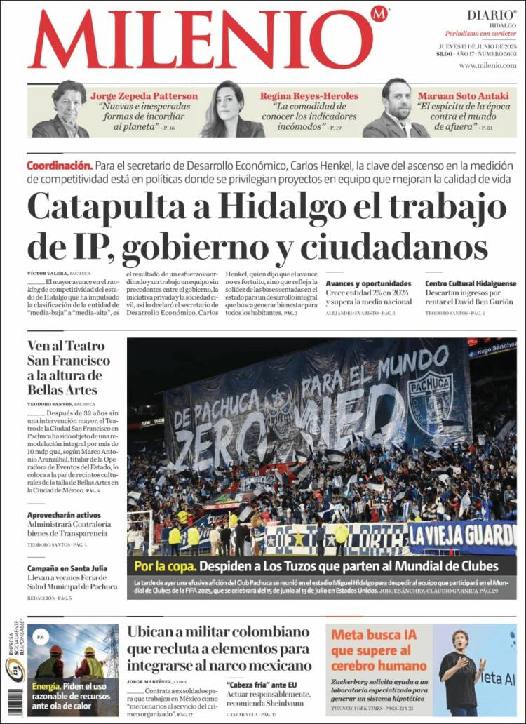 Portada de Milenio de Hidalgo (Mexico)
