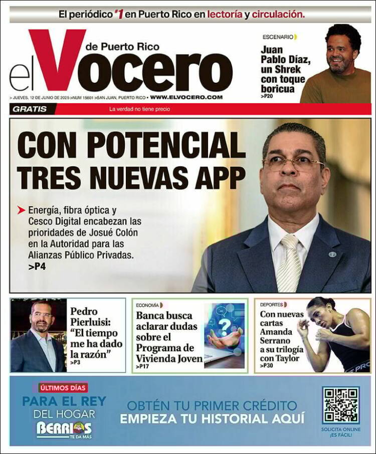 Portada de Vocero (Puerto Rico)