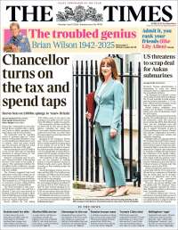 Portada de The Times (Reino Unido)