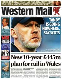 Portada de Western Mail (Reino Unido)