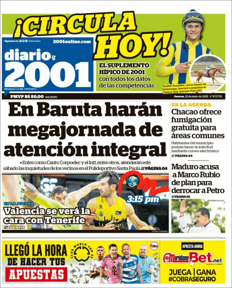 Portada de 2001 - Dosmiluno (Venezuela)