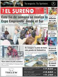 Portada de Diario El Sureño (Argentina)