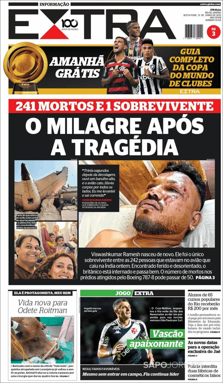 Portada de Extra (Brasil)