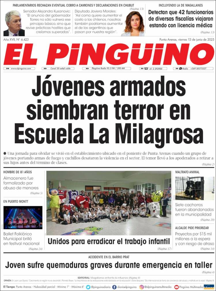 Portada de El Pingüino (Chile)