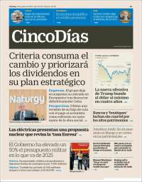 Portada de Cinco Días (España)