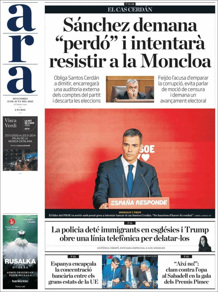 Portada de Ara (España)