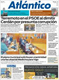 Portada de Atlántico Diario (España)