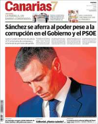 Portada de Canarias 7 (España)