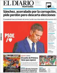 Portada de El Diario Montañés (España)