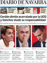 Portada de Diario de Navarra (España)