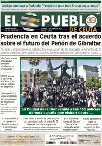 Portada de El Pueblo de Ceuta (España)