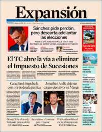 Portada de Expansión (España)
