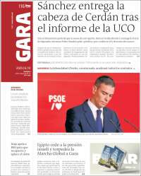 Portada de Gara (España)