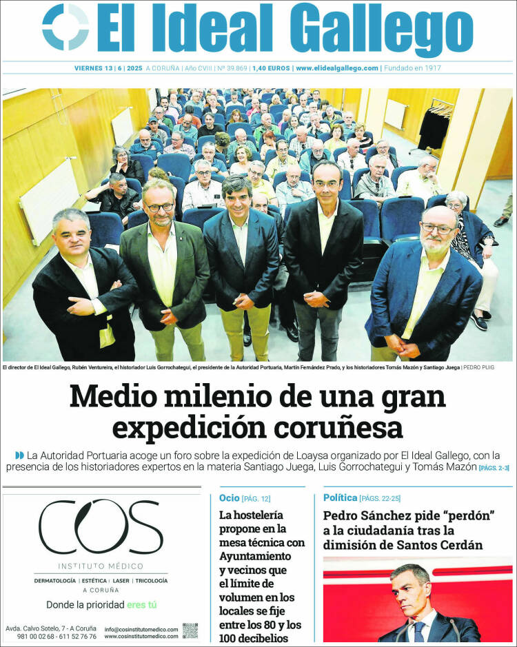 Portada de El Ideal Gallego (España)