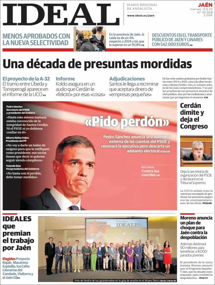Portada de El Ideal de Jaén (España)