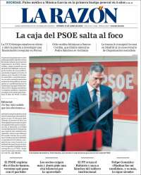 Portada de La Razón (España)