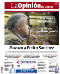 Portada de La Opinión de Murcia (España)