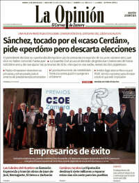 Portada de La Opinión - El Correo de Zamora (España)