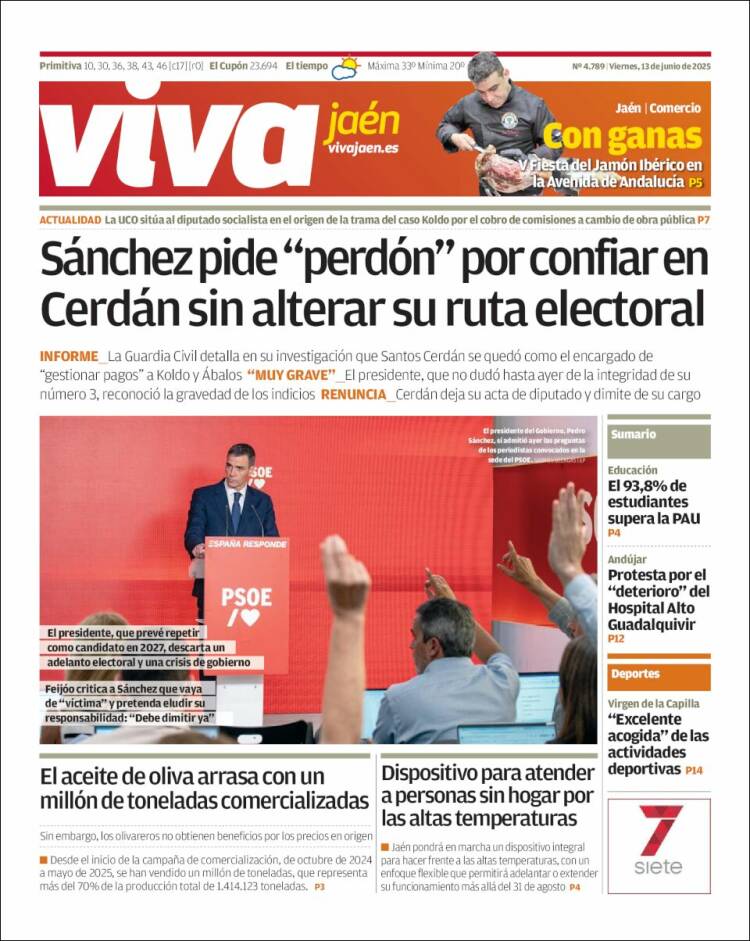 Portada de Viva Jaén (España)