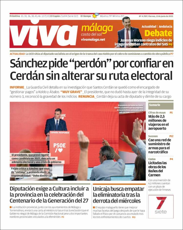 Portada de Viva Málaga (España)