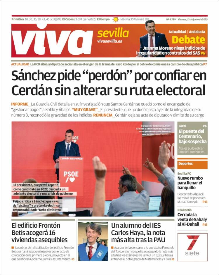 Portada de Viva Sevilla (España)