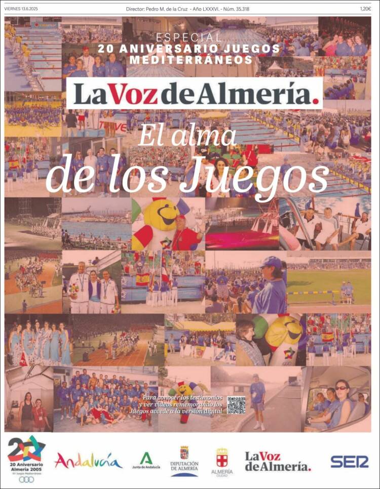 Portada de La Voz de Almería (España)