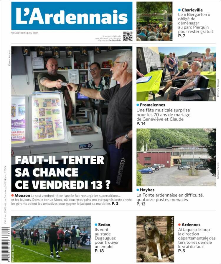 Portada de L'Ardenais (Francia)