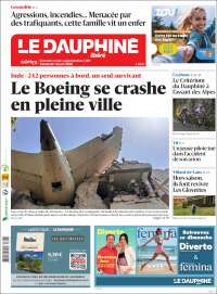 Portada de Le Dauphiné Libéré (Francia)