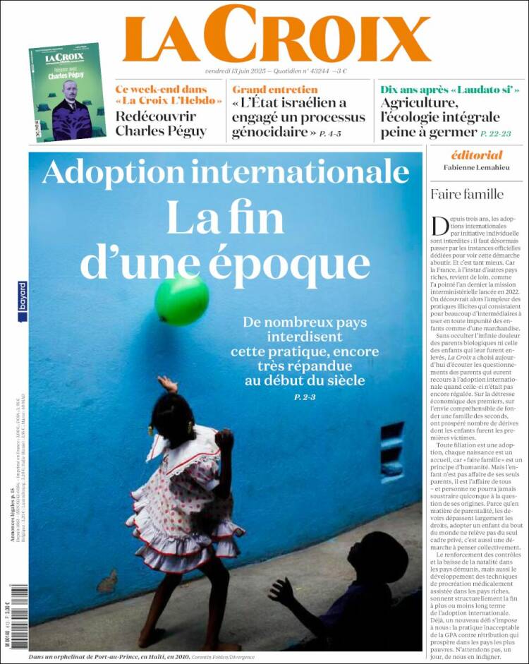 Portada de La Croix (Francia)