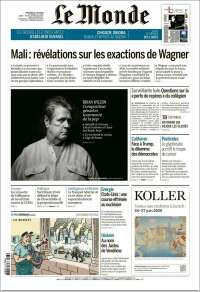 Portada de Le Monde (Francia)