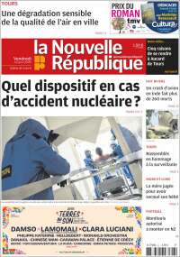 Portada de La Nouvelle Republique (Francia)