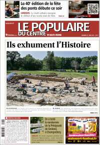 Portada de Le Populaire du Centre (Francia)