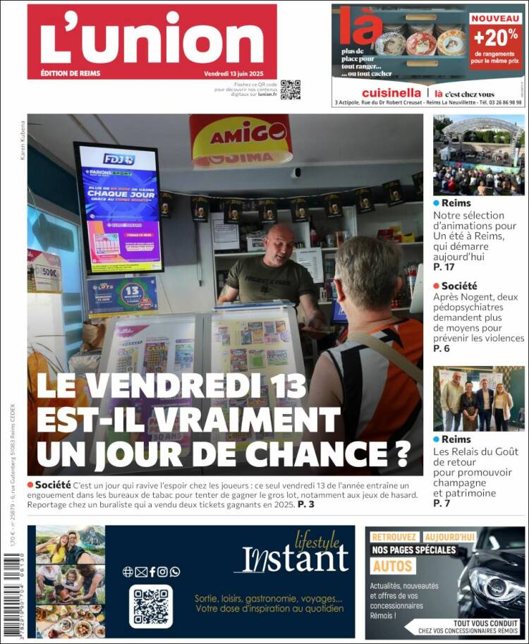 Portada de L'Union (Francia)