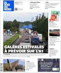 Portada de La Voix du Nord (Francia)