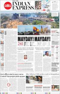 Portada de New Indian Express (India)