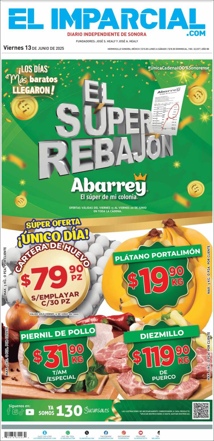 Portada de El Imparcial (México)