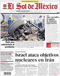 Portada de El Sol de México (México)