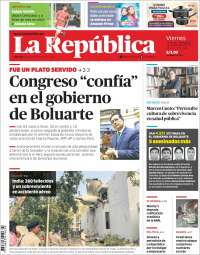 Portada de La Republica (Perú)