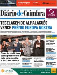 Portada de Diário de Coimbra (Portugal)