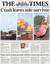 Portada de The Times (Reino Unido)