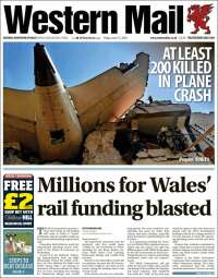 Portada de Western Mail (Reino Unido)